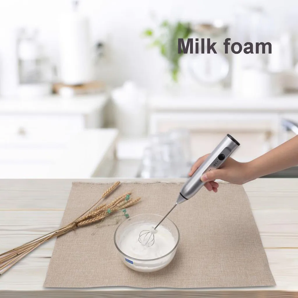 Goede Melk Drinken Koffie Whisk Mixer Elektrische Eiklopper Frother Foamer Mini Handvat Stirrer Praktische Keuken Accessoires Koken Gereedschap