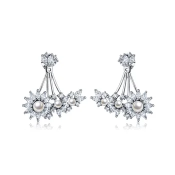 

808 STORE Creative Personality Design Crystal Stud Earring for Women Birthday Anniversary Party Fine Jewelry Accessories