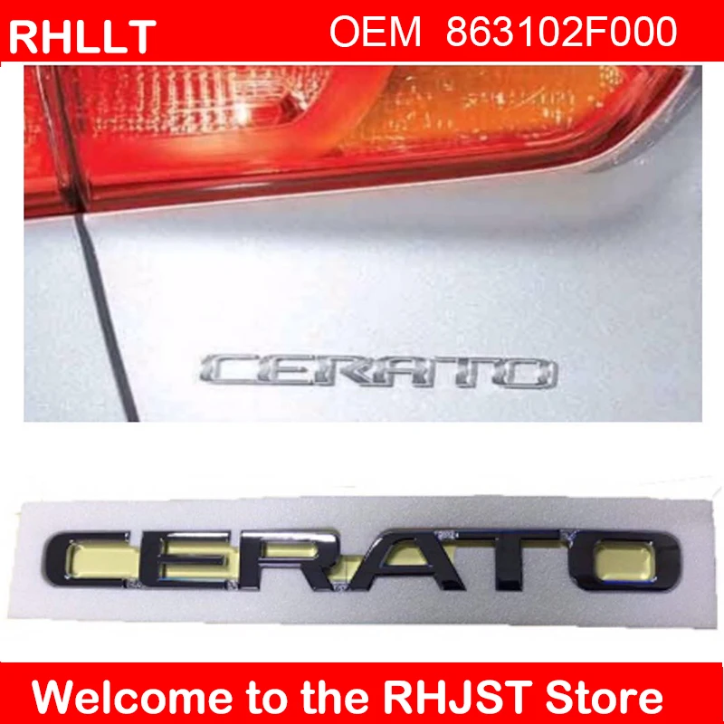 

for Kia SPECTRA CERATO OEM GENUINE Trunk Lettering CERATO Logo Emblem 863102F000 English alphabets