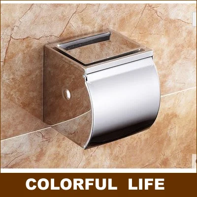 Высококачественная нержавеющая сталь, водонепроницаемый Туалет Бумага, коробки ткани, Бумага держатель рулона, аксессуары для ванной комнаты Аппаратные средства - Цвет: Светло-серый