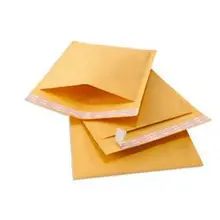 100 шт./лот пузырчатых почтовых отправлений объемные конверты упаковка сумки крафт пузырчатая, для отправки Сумка-конверт(110*130 мм