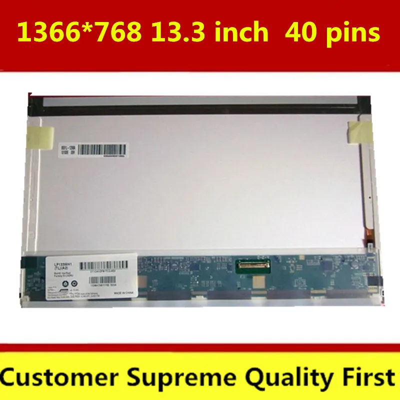 

N133B6-L02 fit LP133WH1 TLB1 LP133WH1 TLA2 B133XW04 V.0 LTN133AT17 305 N133B6-L01 LED LCD Laptop Screen Panel 40PIN