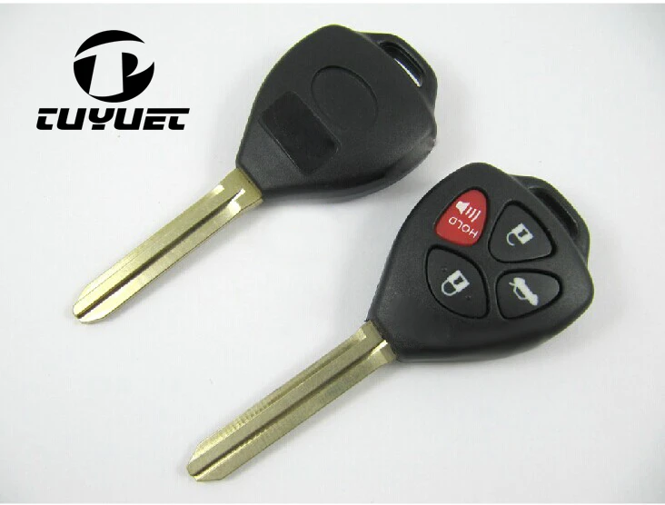 10Pcs For Toyota Camry Avalon Corolla Matrix Venza Yaris 4 Buttons Key Shell Fob