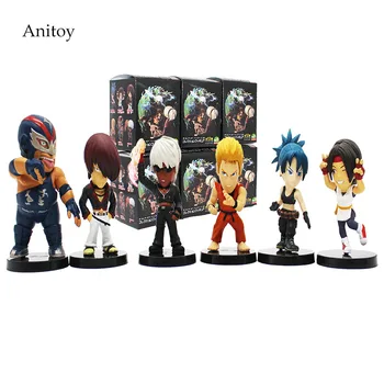 

KOF Leona Heidern Ash Crimson Benimaru Nikaido Sie Kensou Joe Higashi Elisabeth PVC Figures Collectible Model 6.5-8cm KT4179