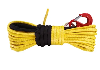 

1/2" x 100' ATV UTV synthetic winch rope cable with thimble sheath and hook