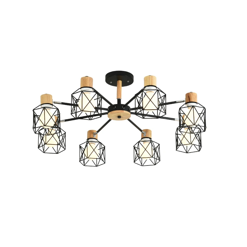 Vintage Modern Ceiling Chandelier Loft Spider Lustre Living Room Lighting For Kitchen Restaurant Chandelier Fixture Lights LED