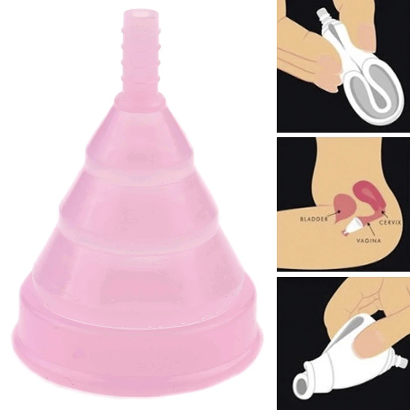 Розовая менструальная чашка для женщин, Женская гигиена, медицинская силиконовая чашка, многоразовая менструальная чашка для женщин, менструальная чашка, чем подушечки