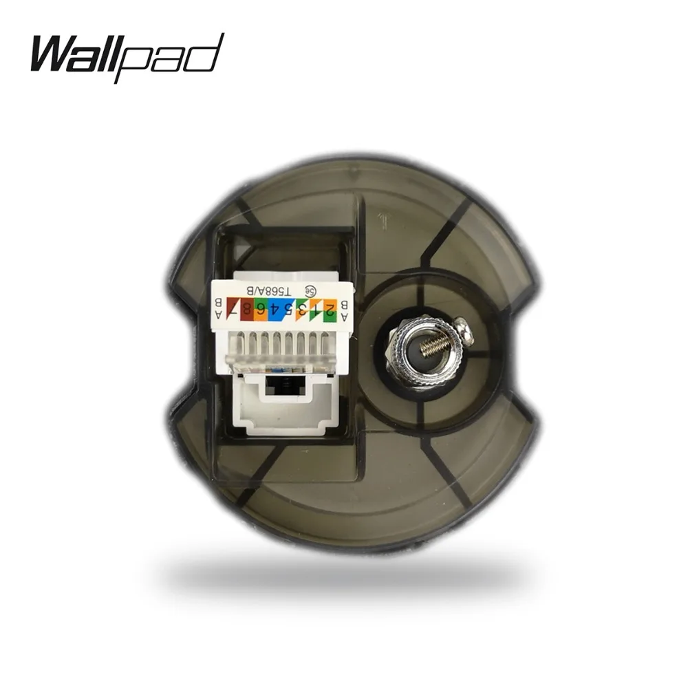 Wallpad L6 5 цветов спутниковая розетка для телевидения CAT5E CAT6 RJ45 Интернет компьютер