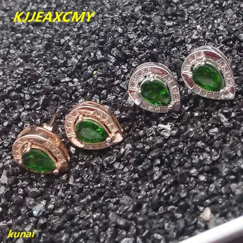

KJJEAXCMY fine jewelry 925 silver inlaid with natural stone jewelry ladies earrings.
