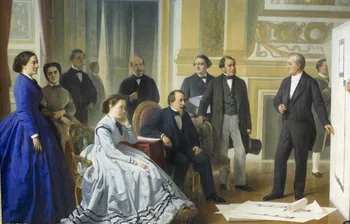 

Wholesale art oil painting -- good quality--france Emperor Napoleon III ART painting on canvas--36 inches