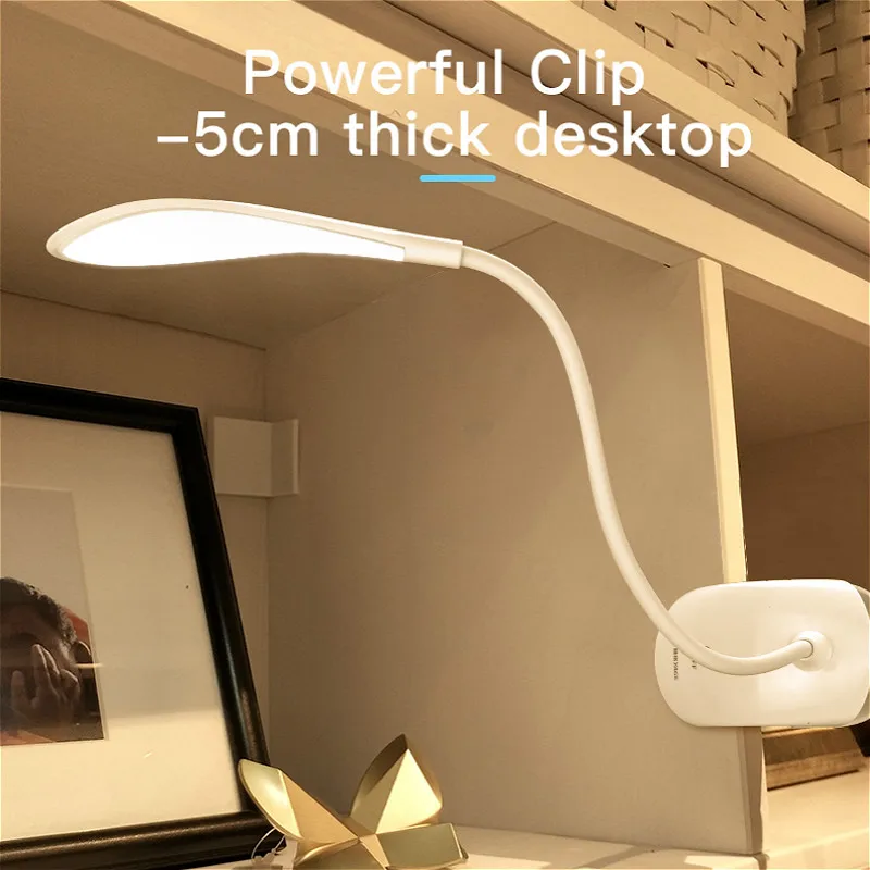 

YAGE YG-5933 Desk lamp USB led Table Lamp 14 LED Table lamp with Clip Bed Reading book Light LED Desk lamp Table Touch 3 Modes