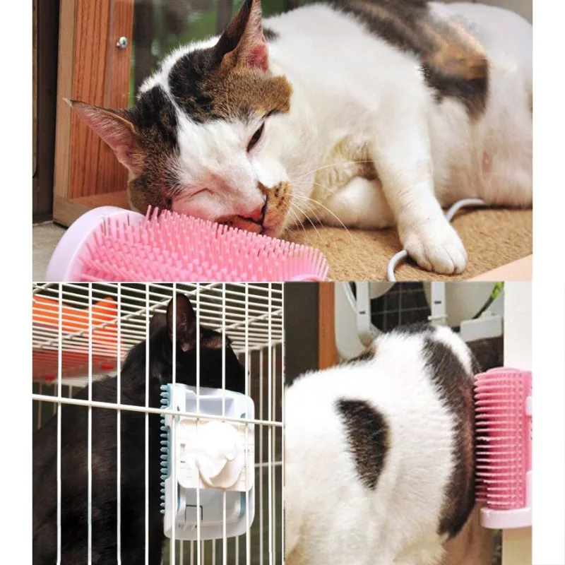 

Cat Self Grooming Hair Accessorie With Catnip Angle Face Tickling Hair Removal Massage Brush Comb And Pet Dog Cat Grooming