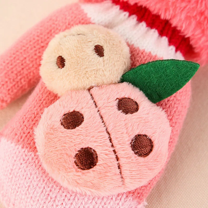  New 0-24 Months Baby Gloves boy Baby girl kids Knitted Gloves Winter Children Warm Rope Mittens Cotton Wool Mittens For Babies (11)