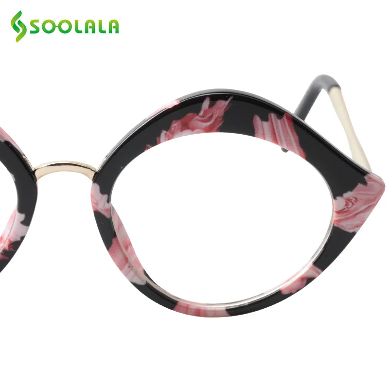 SOOLALA Cateye Reading Glasses Women Men Grade Cat Eye Presbyopia Reading Glasses 0.5 0.75 1.0 1.25 1.5 1.75 2.0 2.25 to 4.0