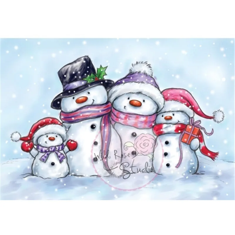 

Cartoon snowman Stamp for Scrapbooking Transparent Silicone Rubber DIY Photo Album Decor