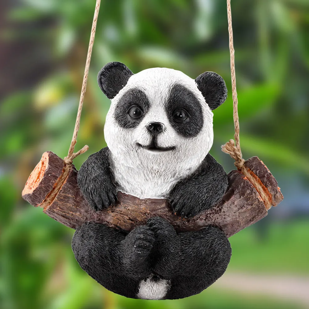 

Home Garden Resin Animal Crafts Gardening Landscape Sculpture Swing Koala Panda Monkey Pig Kindergarten Tree Ornament Decoration