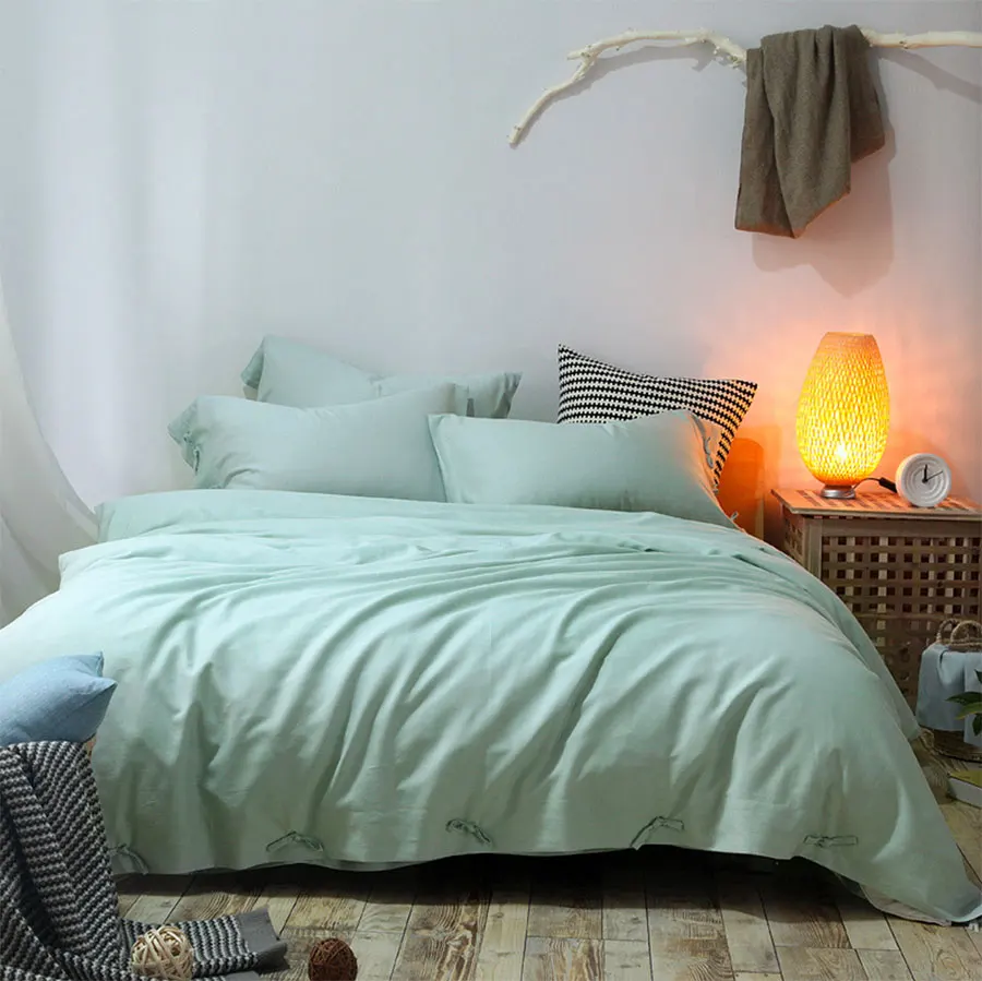 Online kopen wholesale effen groen beddengoed uit china effen ...