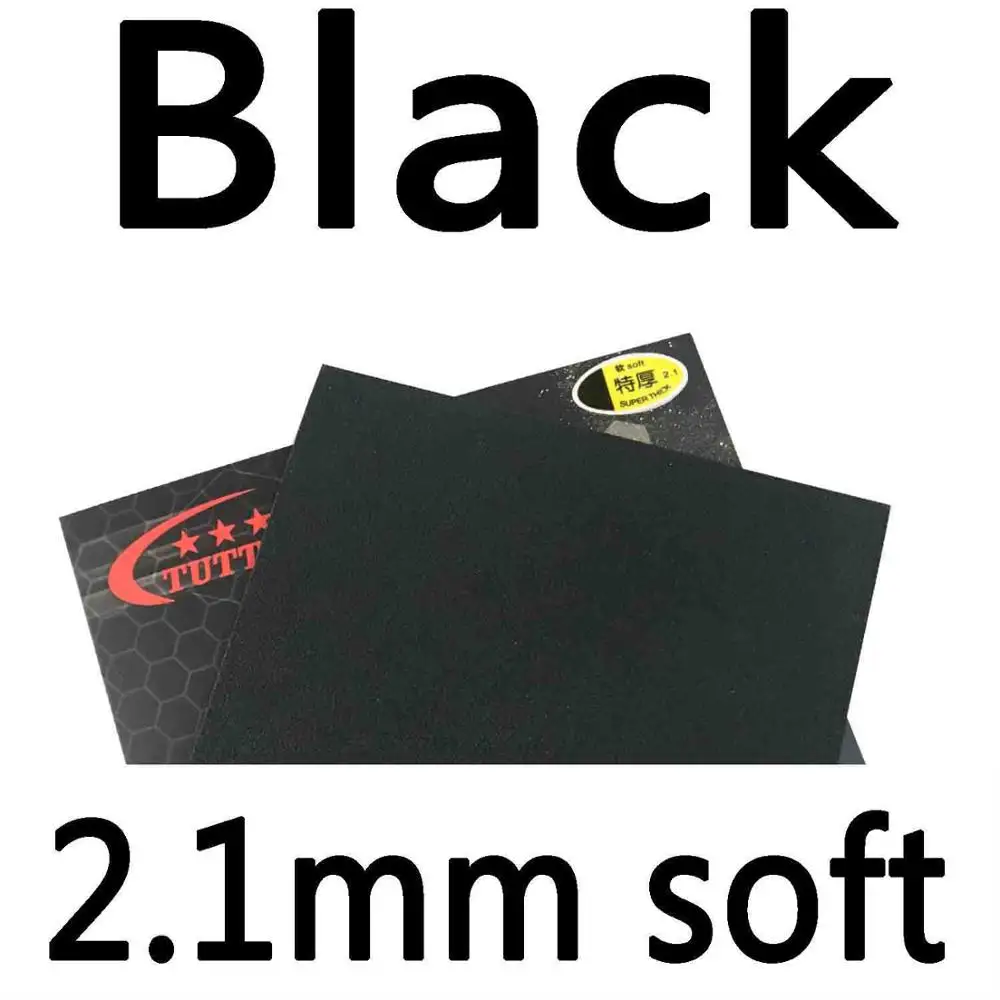 Tuttle ITTF Black Energy 888 немецкая губка для торта 40+ резина для настольного тенниса, резина для пинг-понга - Цвет: Black 2.1mm soft