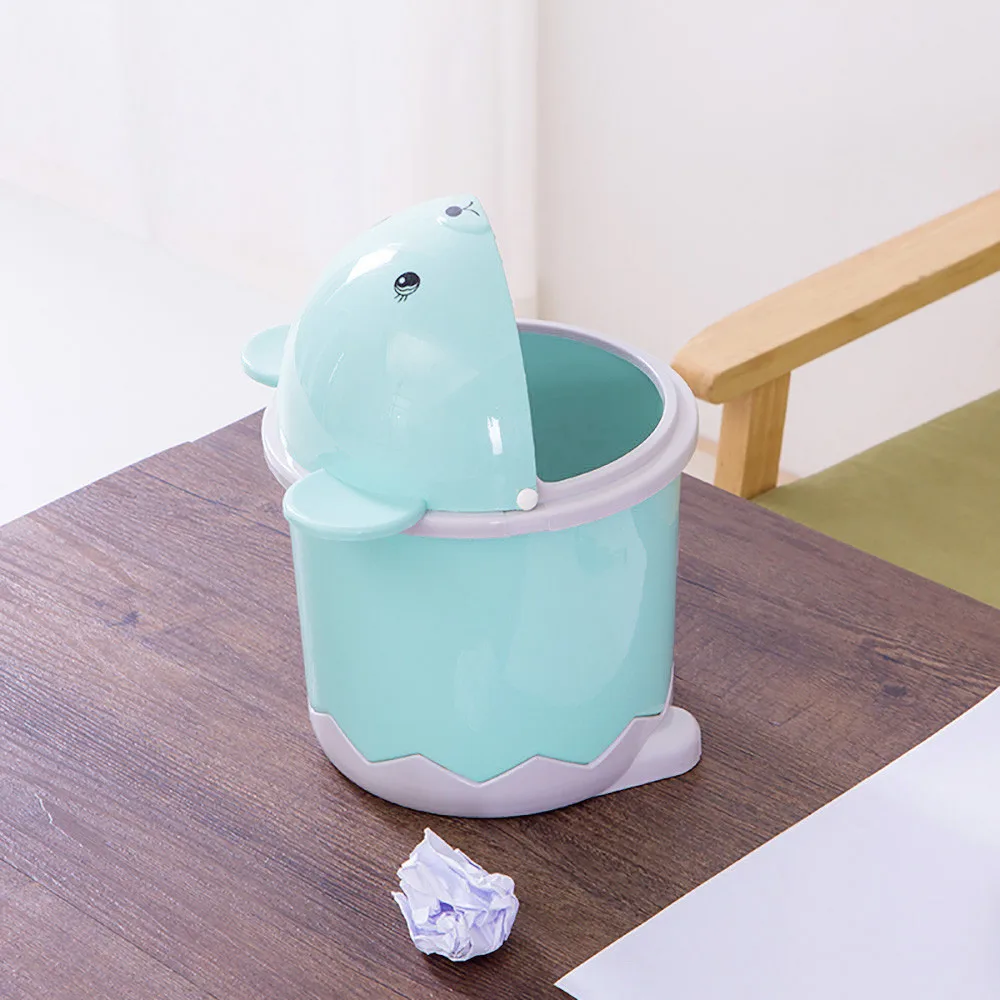 Desktop мусорные баки флип корзина для мусора крышка мини портативный Bin pouble Salle De Bain #