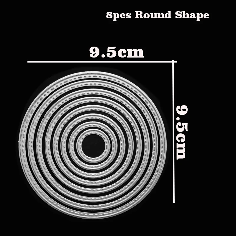 8pcs Round Shape