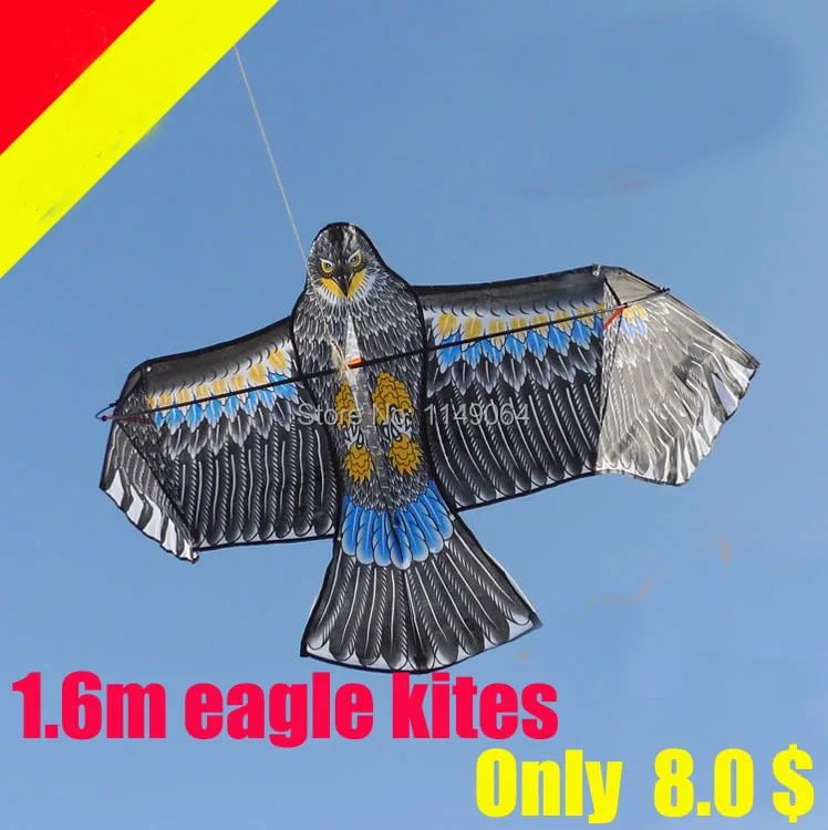 free shipping high quality children kites 1.6m eagle kite with handle