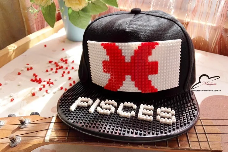 12 знаков зодиака бейсболка со съемными блоками DIY Кирпич хип-хоп Snapback шапки созвездие шаблон кепки для мужчин и женщин