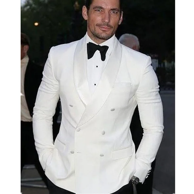 Custom Made Ivory Man Suit Tuxedos For Men 2017 Groom Tuxedo Bespoke Custom Made Ivory Man Suit Tuxedos For Men 2017 Groom Tuxedo Bespoke Shawl Lapel Wedding
