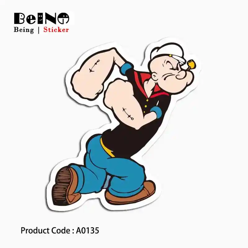 Cartoon Anime Sticker Popeye The Sailor Man Mickey Diy Waterproof Suitcase Sticker Skateboard Notebook Guitar Child Toy Stickers Stickers Aliexpress