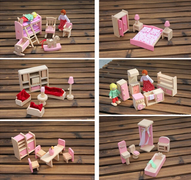 Best Price Funny Kids Pretend Role Wooden Toy Dollhouse Nursery Room dining room living romm Miniature Furniture Best Price Funny Kids Pretend Role Wooden Toy Dollhouse Nursery Room dining room living romm Miniature Furniture