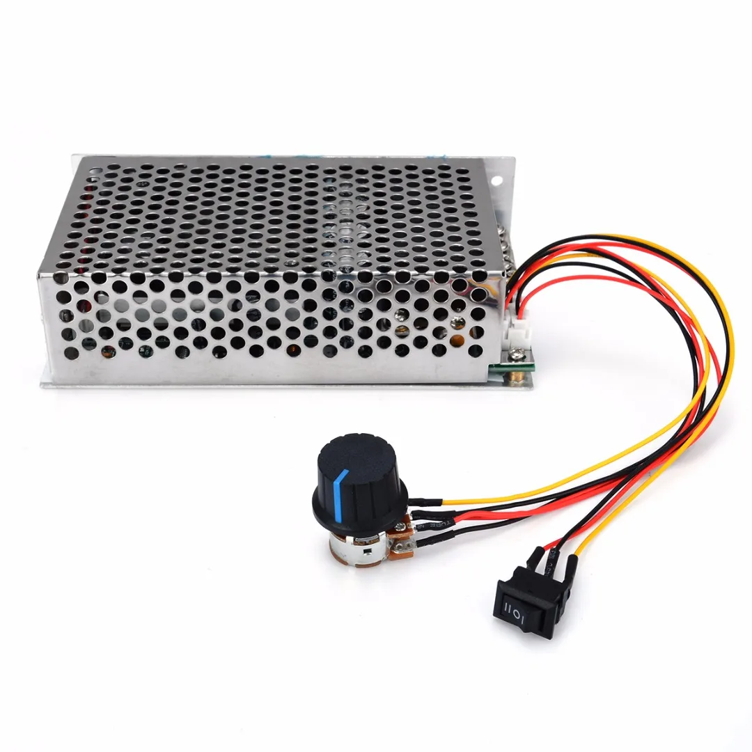 

DC Brush Motor Speed Controller Programable Reversible PWM Control 10-50V 100A 3000W 145x80x40mm