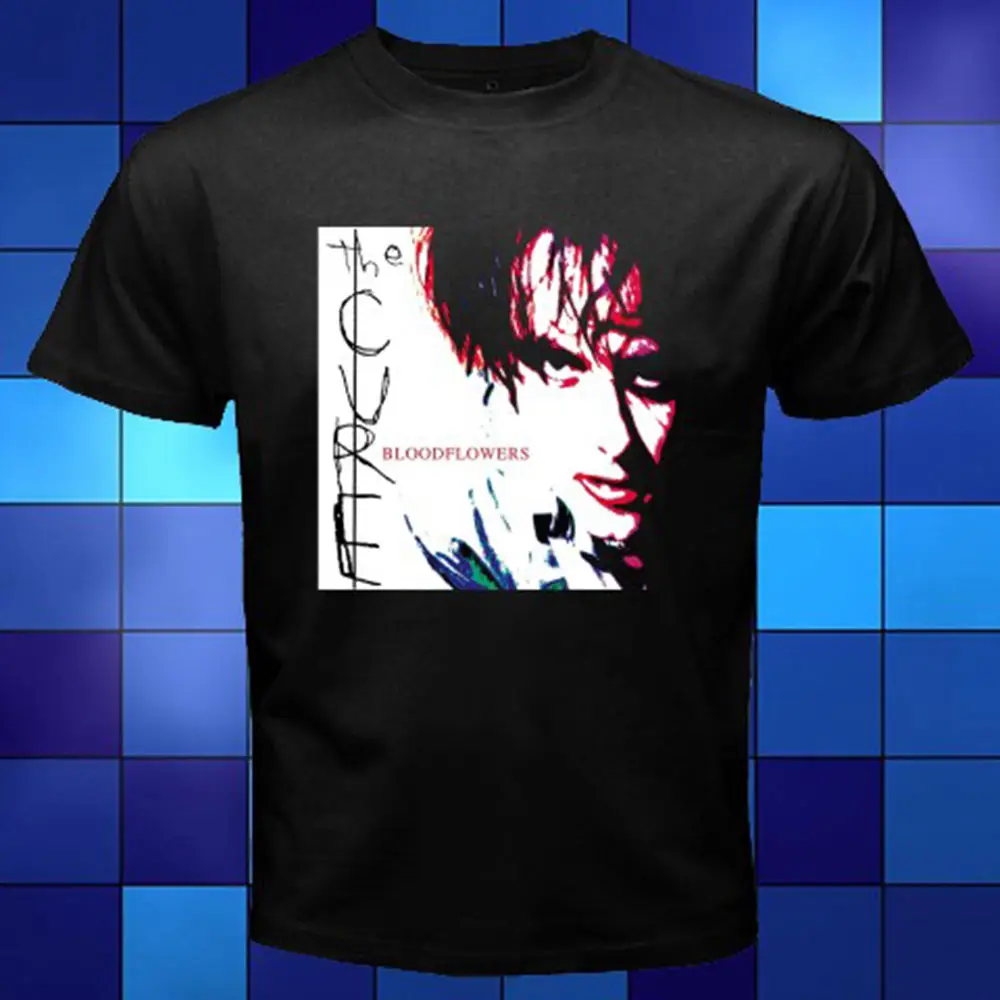 The Cure Bloodflowers English Rock Band Black T-Shirt Size S to 3XL T Shirt Fashion top tee Men Clothing Plus Size S M L Xl Xxl