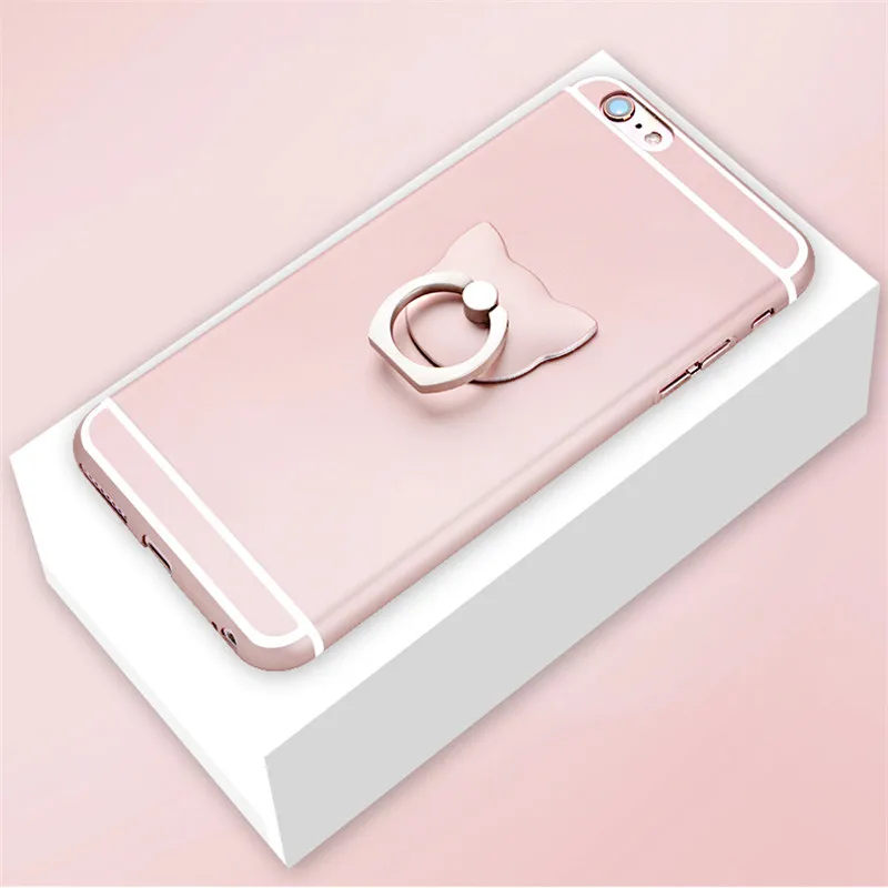 10 pcs/lot 360 Degree Cat Ear Finger Ring Mobile Phone Stand Holder Mount Support for IPhone IPad Samsung Xiaomi All Smart Phone
