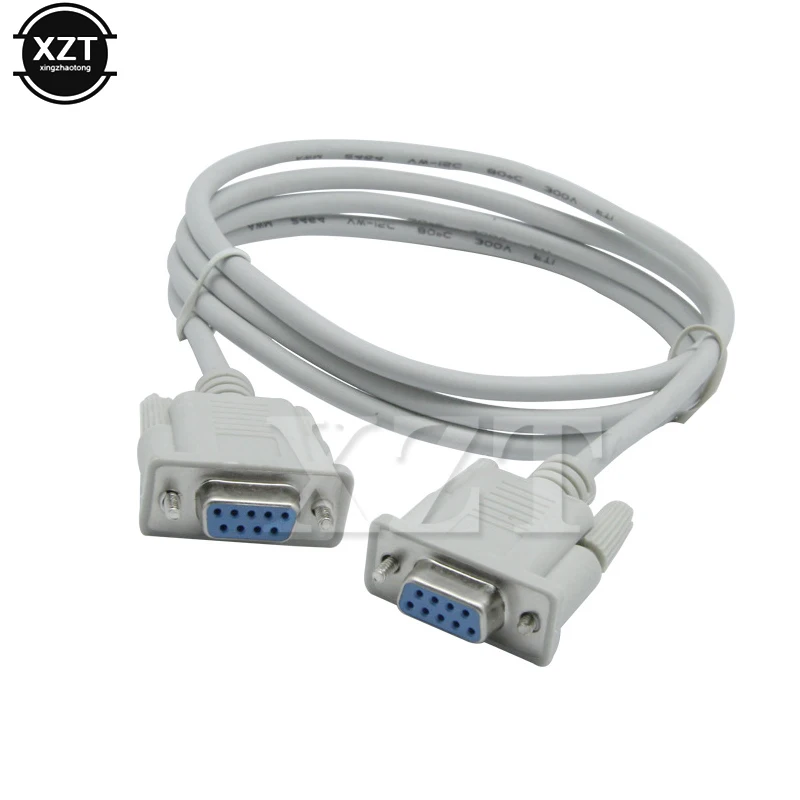 

1.3M Serial RS232 9-Pin Female to Female DB9 9Pin PC Converter Extension Cable Direct Data Line 9 Pin Adapter
