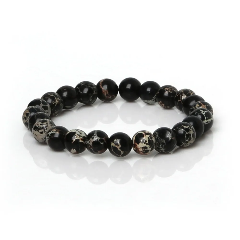 

Hot Selling 8mm 8 Color Smooth Charm Round Stone Bracelet With Natural Stone Beads For Jewelry Gifts Making