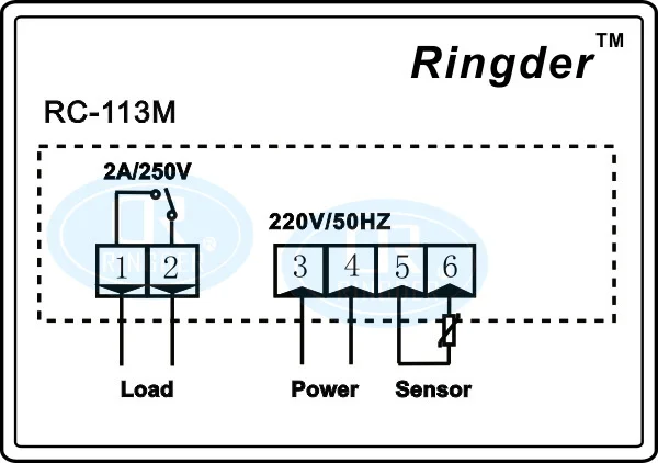 RINGDER RC-113M 220V50HZ 0.1C PID Тепловая зародыша инкубационный регулятор цифровой термостат регулятор температуры для инкубатора лаборатория