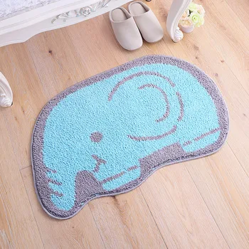 

Cute cartoon door mats lamb/pony/cloud/elephant soft aborbent big pad Children favorite Korean creative long fur mat free ship