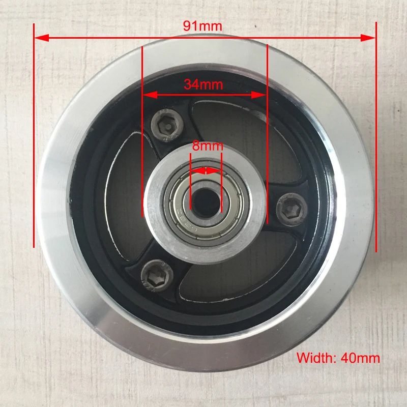 

Rim Set 6X2 with bearings 628z or 6000 for 6 Inch Electric Mobility Scooter e-Bike