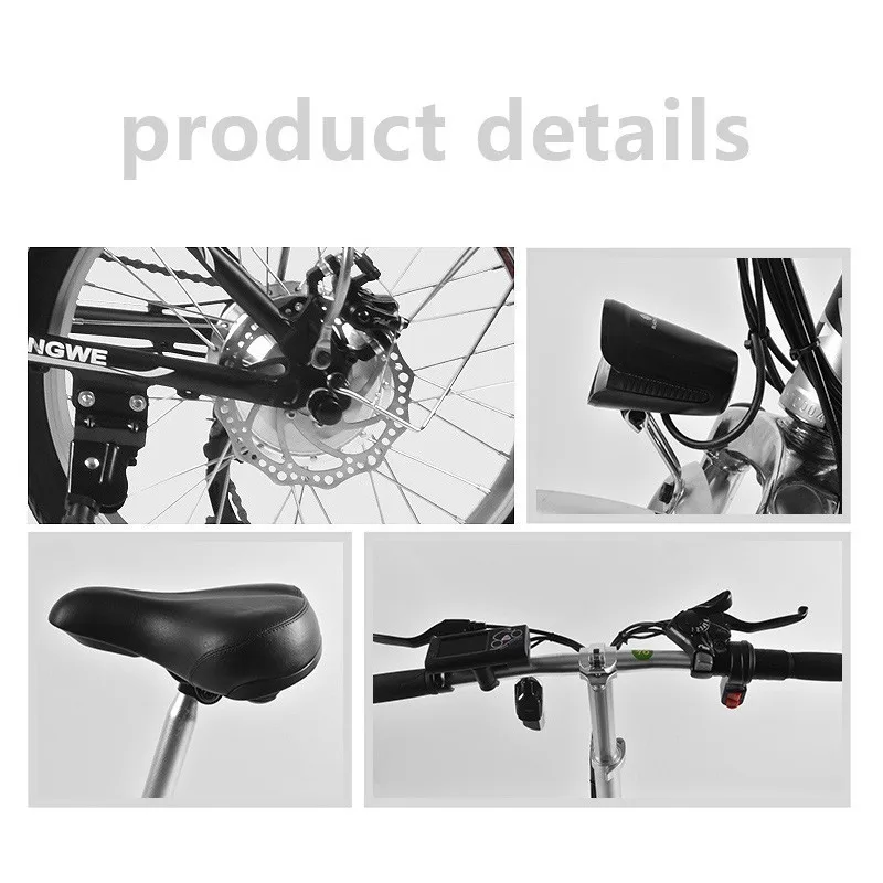  MYATU 250W Motor 48V 8AH Battery Foldable adult Electric bike Bicycle Aluminum Alloy LCD Display El