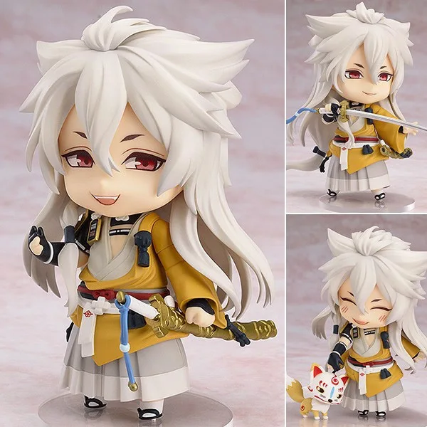 

Touken Ranbu Online Mikazuki Munechika kogitsunemaru Q version 10CM 525 Nendoroid PVC Action Figures Collectible Model Toys