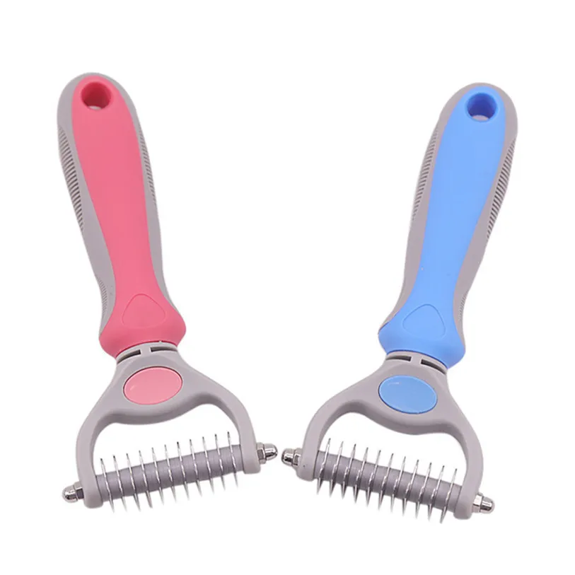 Rake Combs Dog Hair Remover Cat Brush Grooming Tools Clipper Attachment Pet Trimmer Combs for Cat Dog Cleaning Supplies 40DC25 (1)