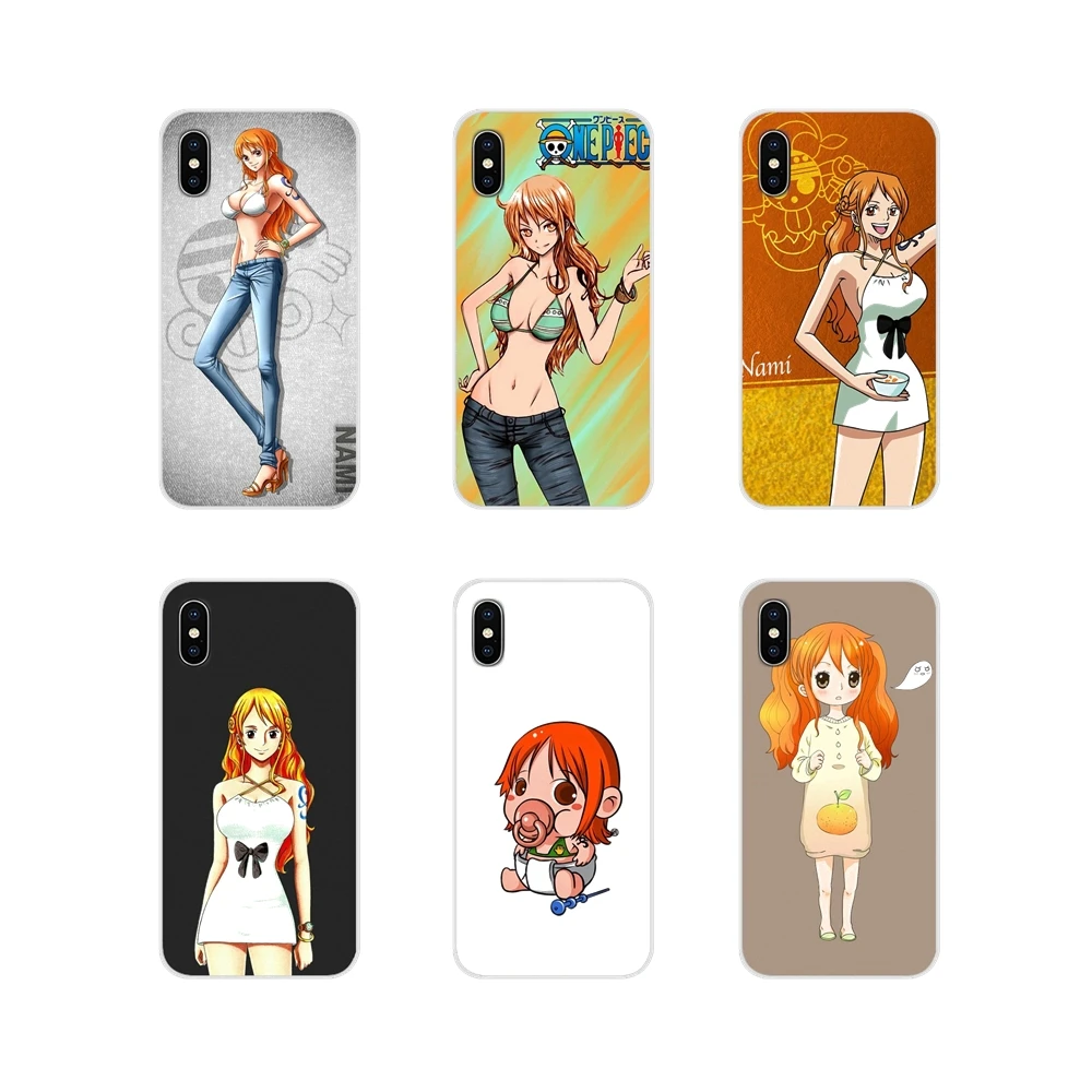 

Accessories Phone Cases Covers anime One Piece Nami For Apple iPhone X XR XS MAX 4 4S 5 5S 5C SE 6 6S 7 8 Plus ipod touch 5 6
