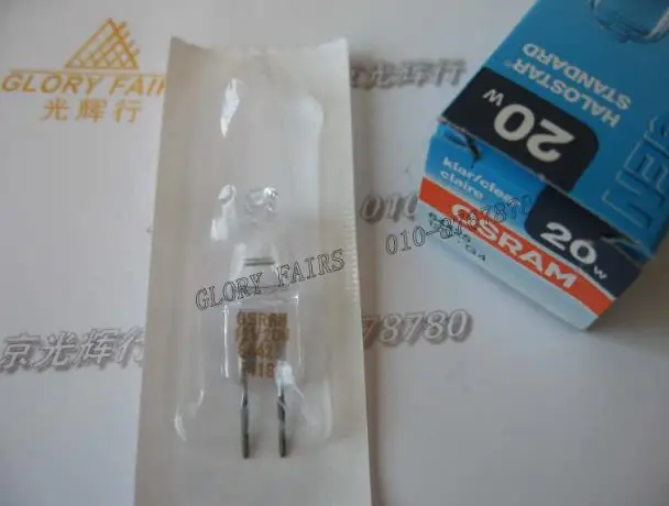 

2pcs,OSRAM 64425 12V 20W bulb,HALOSTAR STANDARD,2800K 320LM,12V20W G4 tungsten halogen lamp,Free shipping