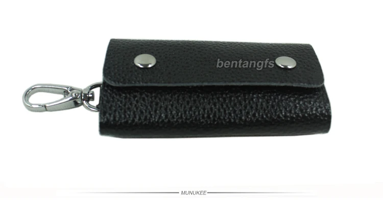 Распродажа, модный мужской держатель для ключей из натуральной кожи, Женский кошелек для ключей, кожаный чехол для ключей, черная сумка MC801