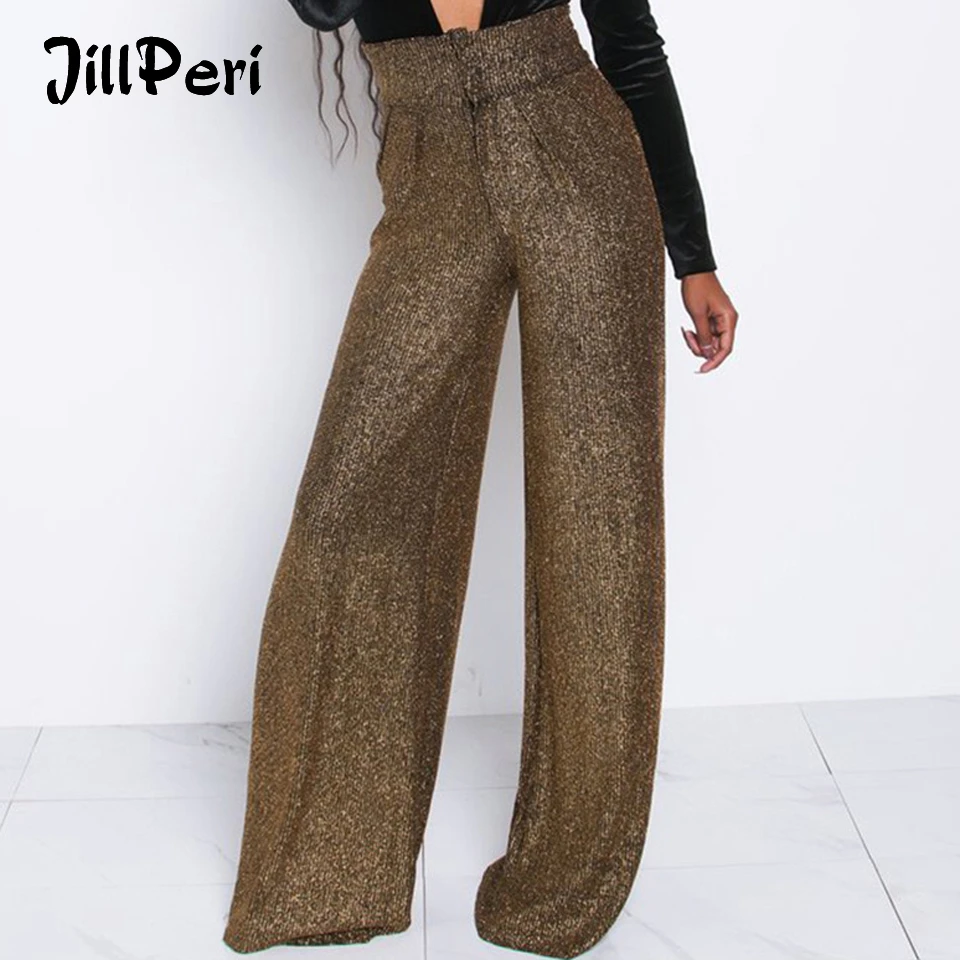 sparkle flare trousers