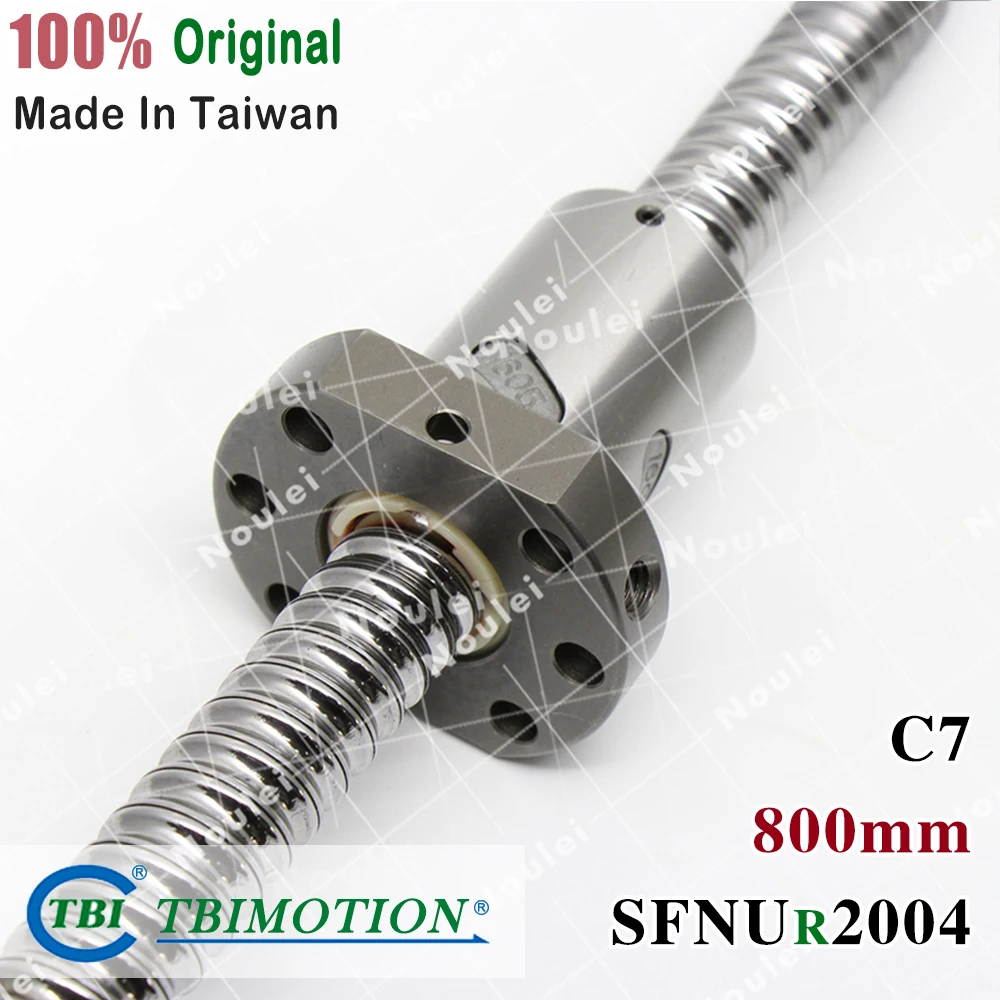

TBI 2004 C7 800mm ball screw 4mm lead with SFU2004 ballnut CNC z axis diy kit Custom set for high stability