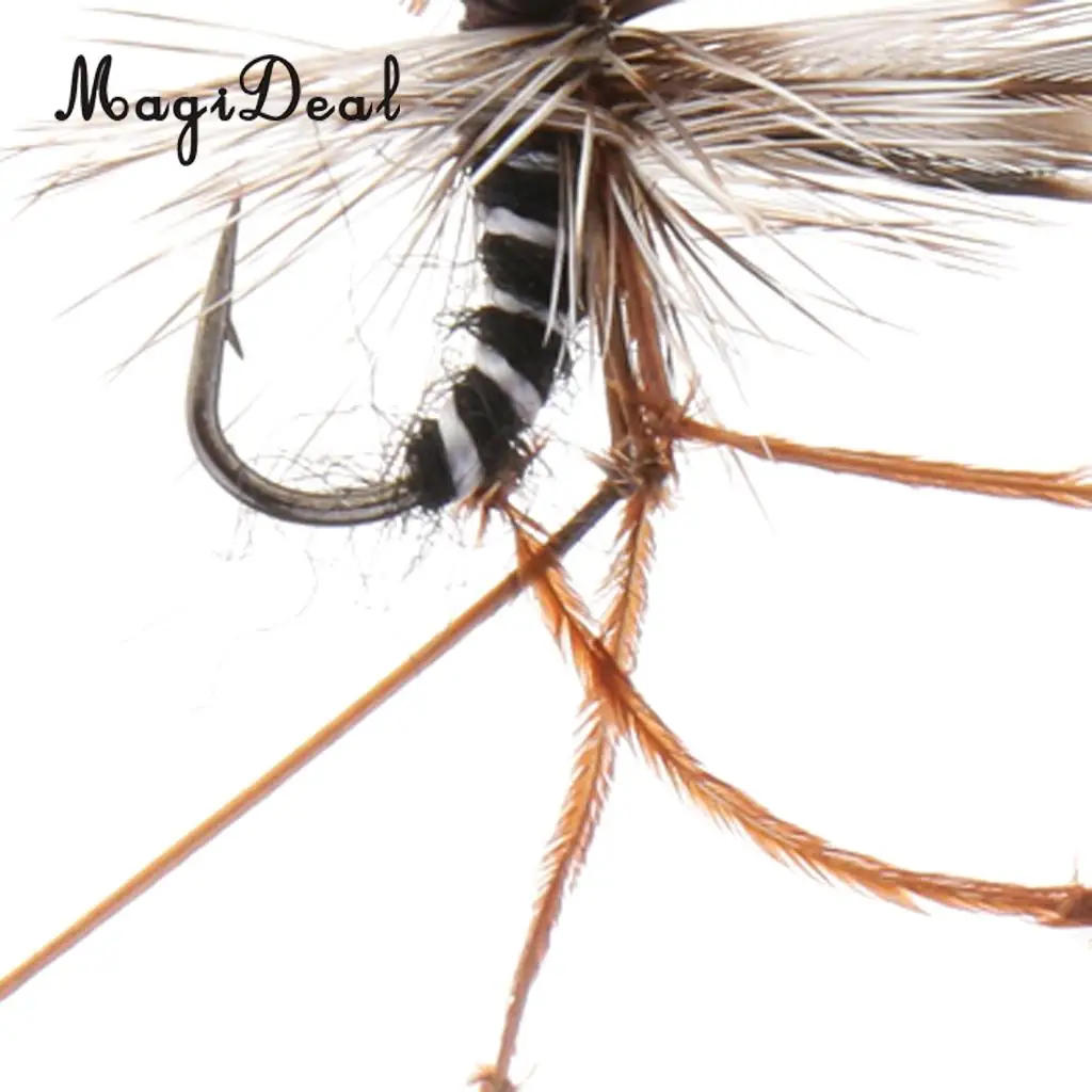 Mosquito Dry Flies Bass Trout Salmon Steelhead Fly Fishing Flies 14# Barbed Hook Top Water Floating Fishing Lure