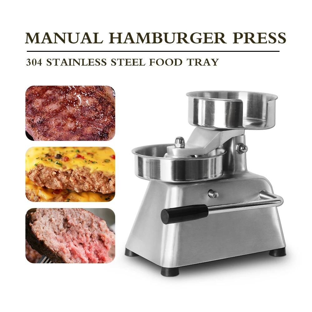  Hamburger Press Mold Form for Meat Ball 150mm With 500Pc Oil Absorbing Paper Manual Hamburger Press - 33042598547