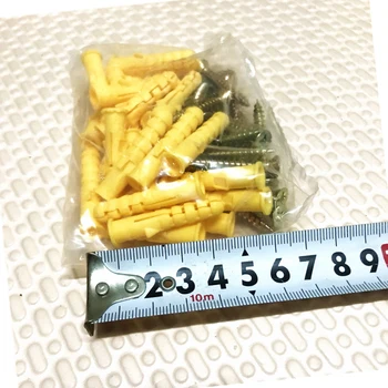 

Expansive tube With a nail 8x40mm Ribbed Plastic Anchor Wall Plastic Expansion Pipe Tube Wall Plugs Drywall Screw M8 Drill Bit