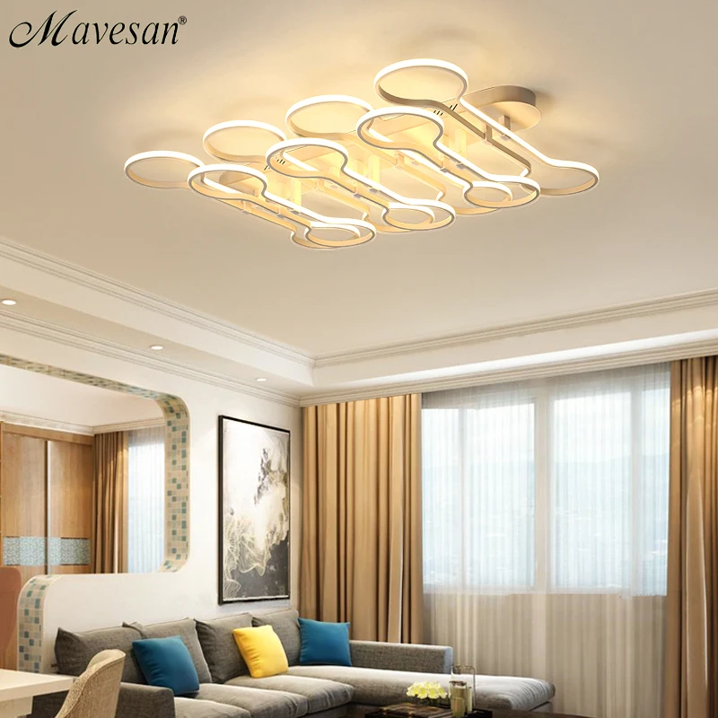 

Modern led ceiling lightsbedroom for 10-30square meters restaurant indoor light luminarias para sala Remote control home light