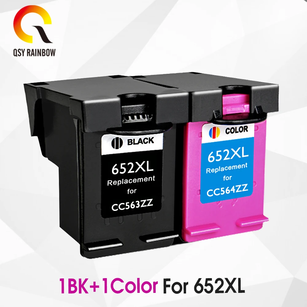 CMYK Supplies 652XL hp 652 чернильный картридж для hp 652 XL для hp Deskjet 1115 1118 2135 2136 2138 3635 3636 3835 4535 - Цвет: 1bk 1color